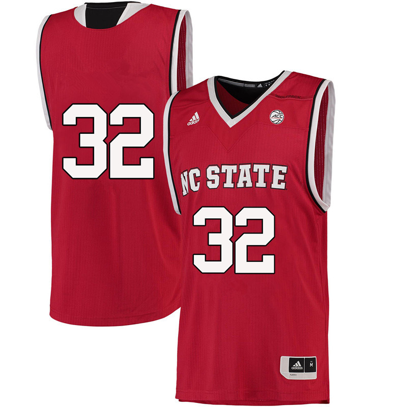 Men #32 Kenny Carr NC State Wolfpack College Basketball Jerseys-Red